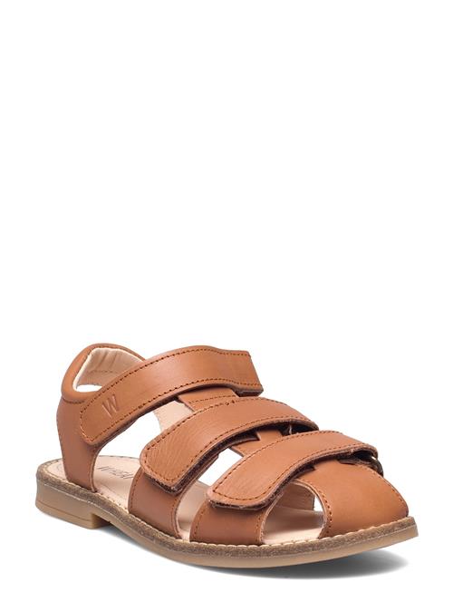 Addison Leather Sandal Wheat Brown