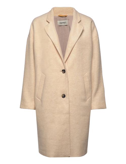 Esprit Casual Wool Blend Coat Esprit Casual Beige