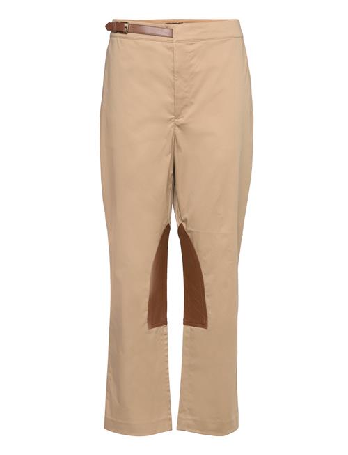 Lauren Ralph Lauren Leather-Trim Stretch Sateen Jodhpur Trou Lauren Ralph Lauren Beige