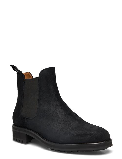 Polo Ralph Lauren Bryson Waxed Suede Chelsea Boot Polo Ralph Lauren Black