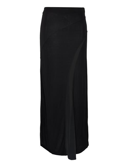 Calvin Klein Fluid Jersey Panel Skirt Calvin Klein Black