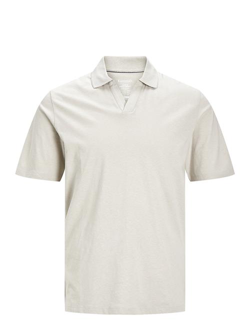 Jack & Jones Jjesummer Linen Polo Ss Ln Jack & J S Cream