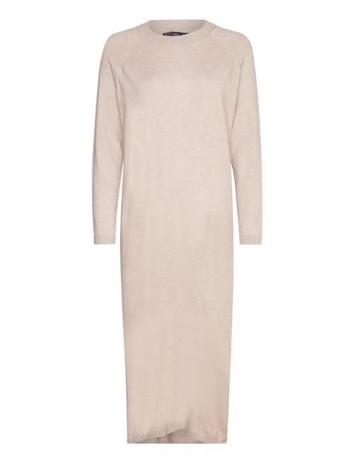 Mango Round-Neck Knitted Dress Mango Cream