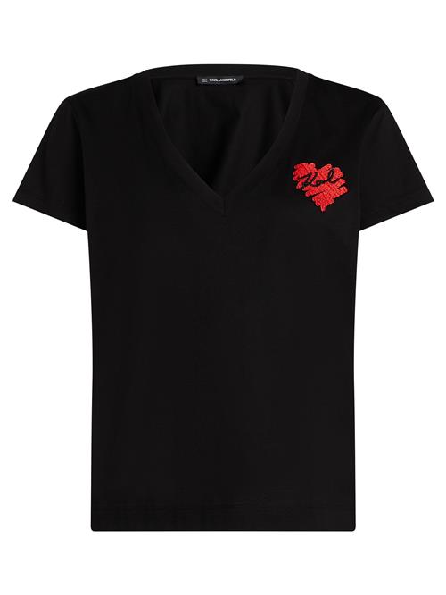 Karl Lagerfeld Shirts 'HEARTS'  rød / sort