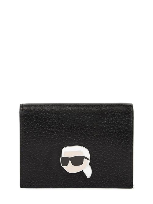 Karl Lagerfeld Tegnebog ' IKON PEBBLE BI-FOLD '  blandingsfarvet / sort