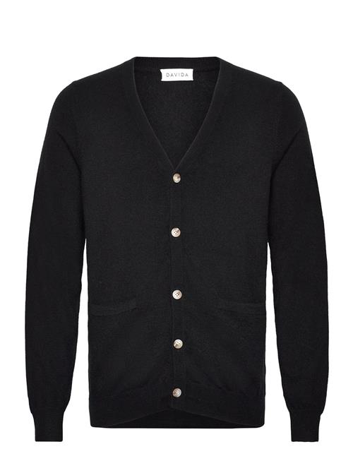 Davida Cashmere Man V Cardigan Davida Cashmere Black