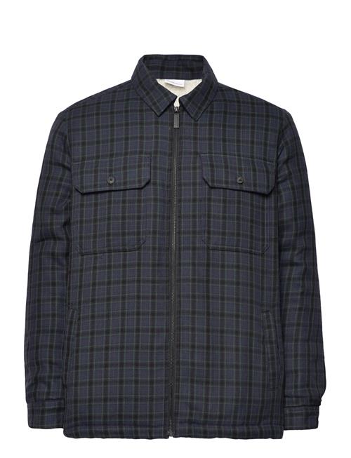 Knowledge Cotton Apparel Teddy Lining Checked Overshirt - Oc Knowledge Cotton Apparel Patterned