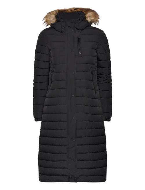 Superdry Fuji Hooded Longline Puffer Superdry Black