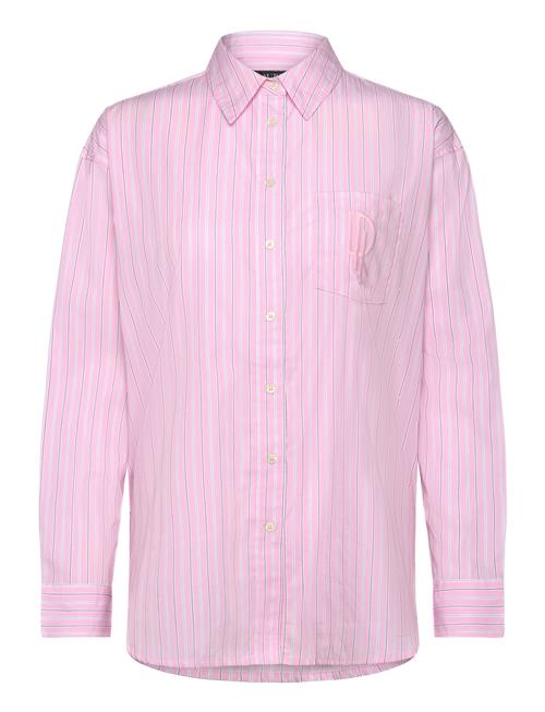 Relaxed Fit Striped Broadcloth Shirt Lauren Ralph Lauren Pink