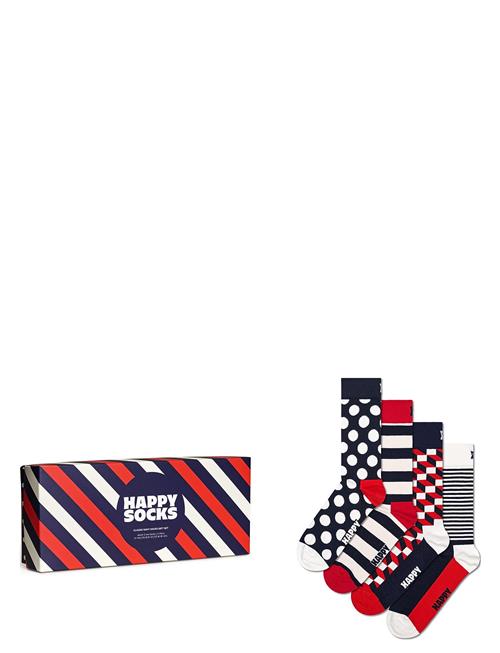 Happy Socks 4-Pack Classic Navy Socks Gift Set Happy Socks Navy