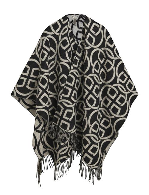 G Pattern Wool Poncho GANT Black