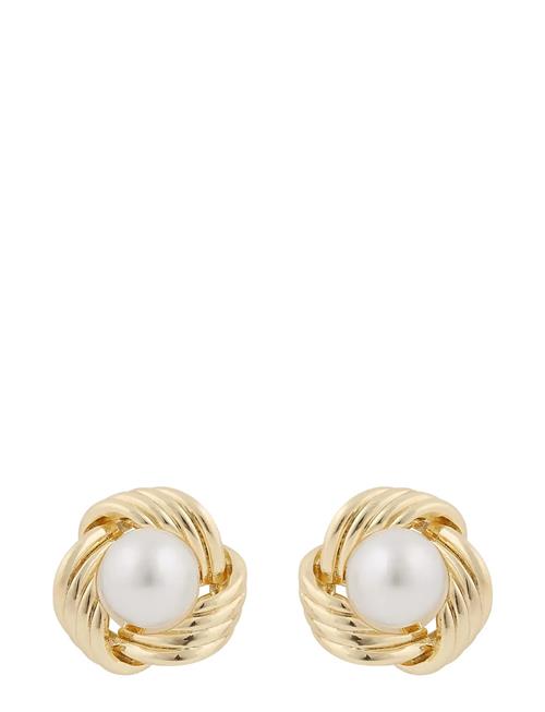 SNÖ of Sweden Soap Pearl Knot Ear G/White - SNÖ Of Sweden Gold