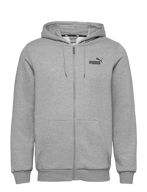 Ess Small Logo Fz Hoodie Fl PUMA Grey