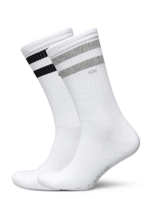 Calvin Klein Ck Men Sock 2P Stripes Calvin Klein White