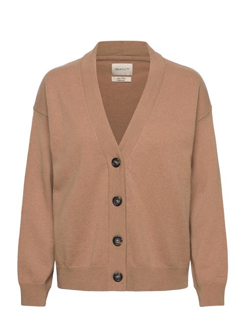 GANT Superfine Lambswool Cardigan GANT Beige