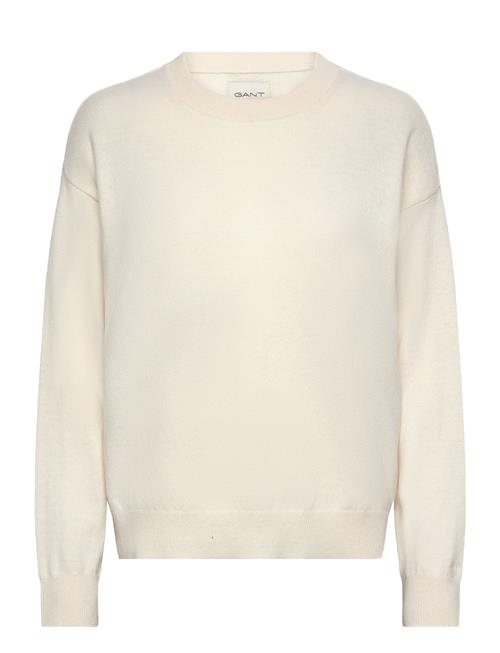 Superfine Lambswool C-Neck GANT Cream