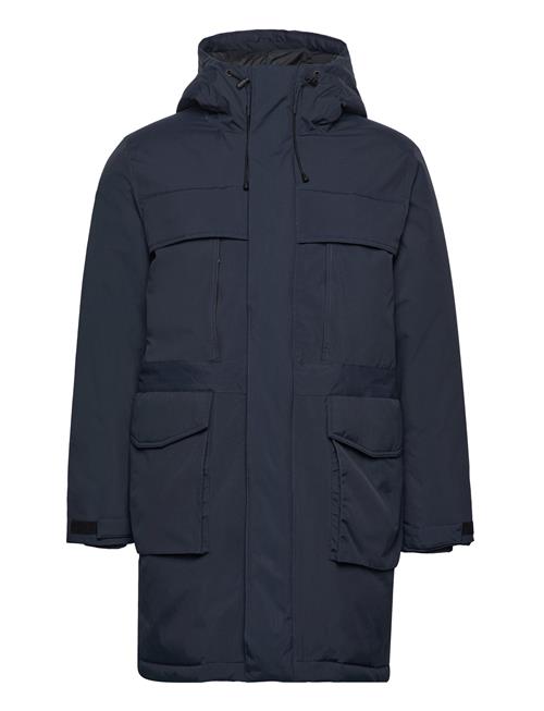 Apex Canvas Long Padded Coat - Grs Knowledge Cotton Apparel Navy