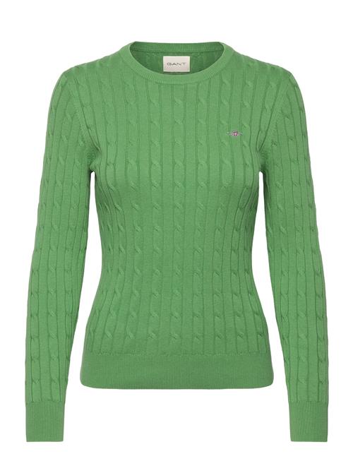 Stretch Cotton Cable C-Neck GANT Green