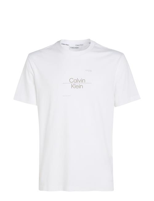 Optic Line Logo T-Shirt Calvin Klein White