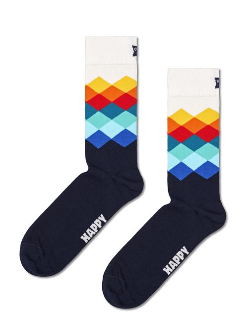 Happy Socks Faded Diamond Sock Happy Socks Navy