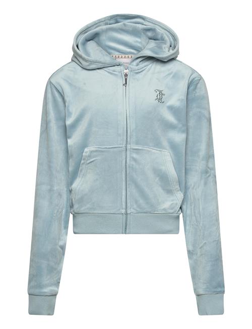 Juicy Couture Diamante Zip Through Hoodie Juicy Couture Blue