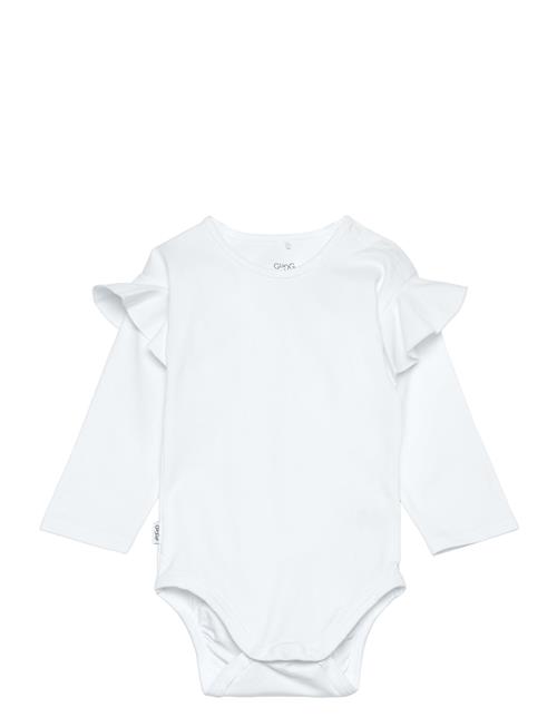 Baby Frilla Bodysuit Gugguu White