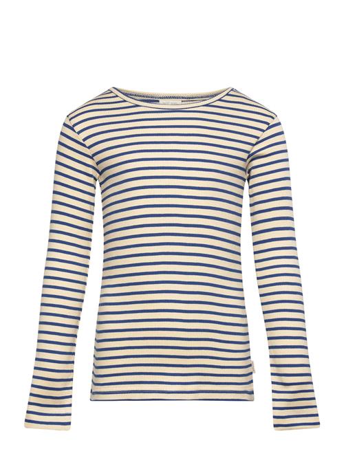 Petit Piao T-Shirt L/S Modal Striped Petit Piao Beige