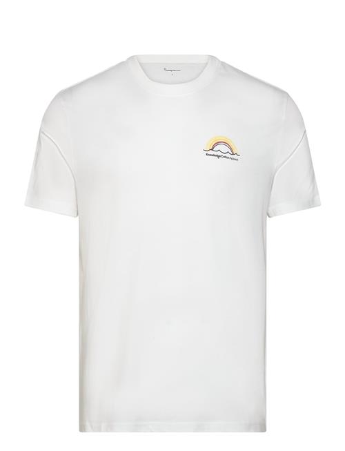 Knowledge Cotton Apparel Regular Fit Single Jersey Sunset Ch Knowledge Cotton Apparel White