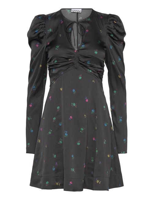 Ganni Printed Satin Ganni Black