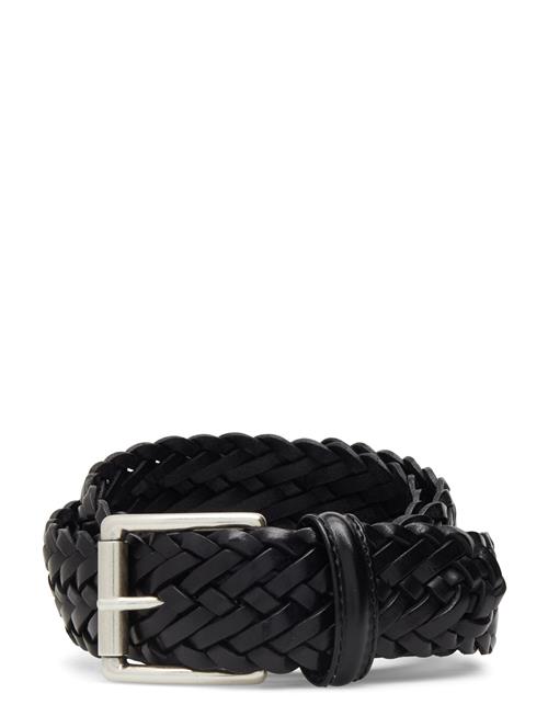 Anderson's Classic Woven Leather Belt Anderson's Black