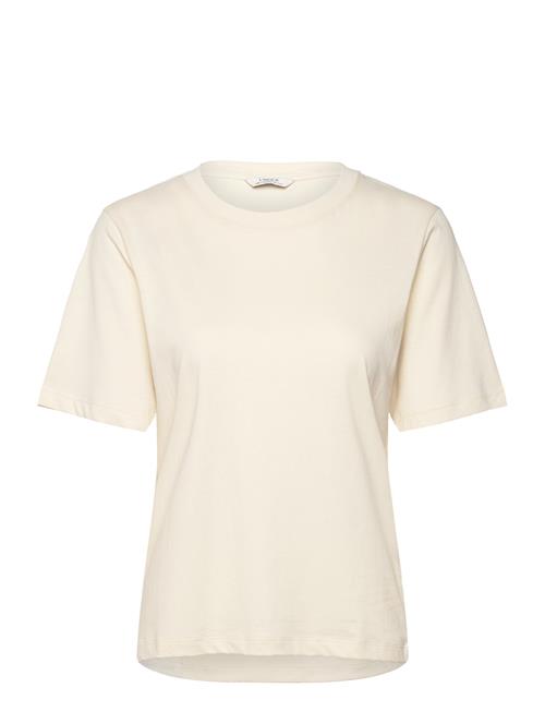 Lindex T Shirt Erica Basic Cotton Lindex Cream