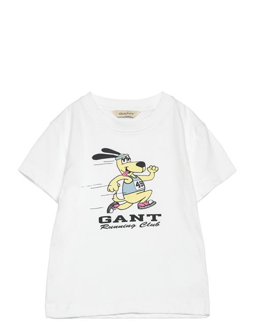 GANT Gant Running Dog Print T-Shirt GANT White