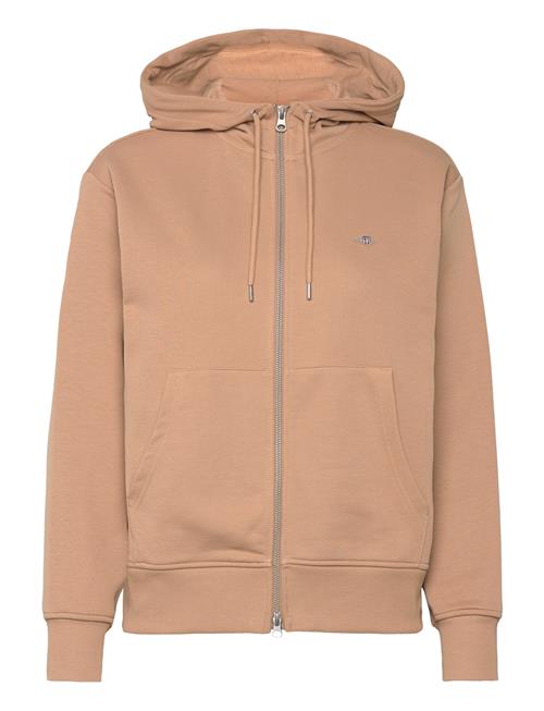 Se Shield Zip Hoodie GANT Beige ved Booztlet