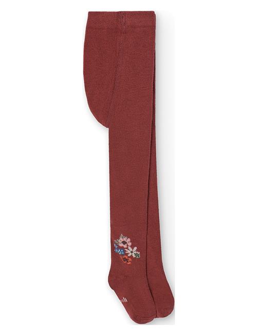 Boboli Thick Tights For Baby Girl -Bci Boboli Burgundy