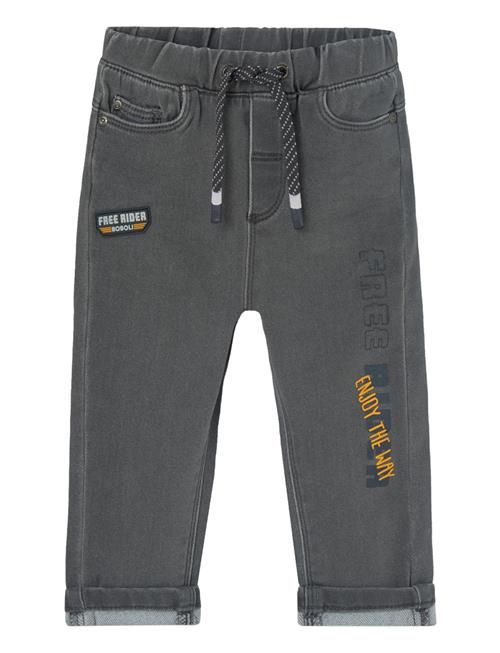 Boboli Denim Trousers Knit For Baby -Bci Boboli Grey