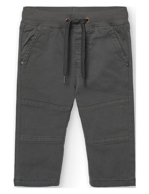 Boboli Stretch Gabardine Trousers For Baby -Bci Boboli Grey