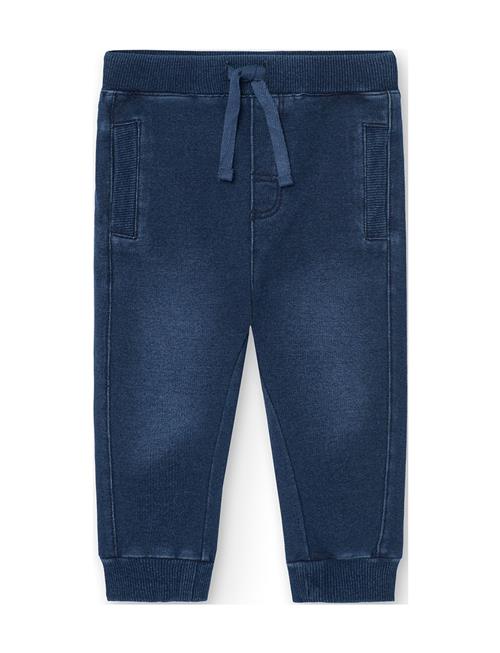 Boboli Fleece Denim Trousers For Baby Boy -Bci Boboli Blue