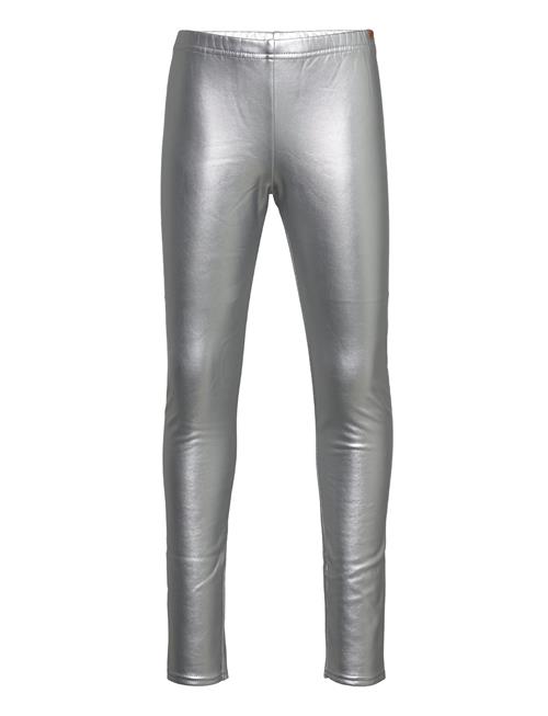 Boboli Leggings Fake Fur Stretch For Girl Boboli Silver