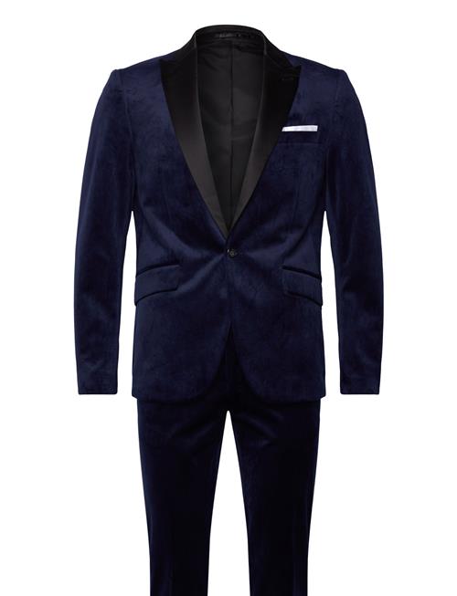 Lindbergh Velvet Tuxedo Suit Lindbergh Navy