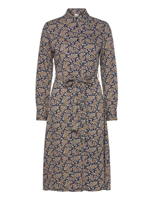 GANT Slim Paisley Shirt Dress GANT Navy