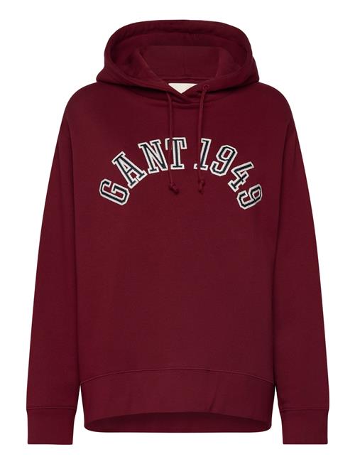 GANT Gant 1949 Arch Hoodie GANT Burgundy