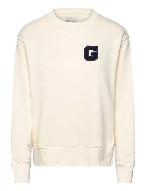 GANT G Badge C-Neck Sweat GANT Cream