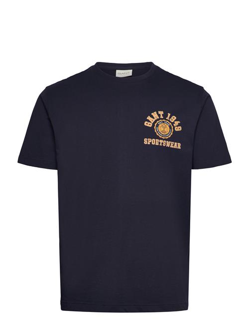 GANT Crest Graphic Tshirt GANT Navy