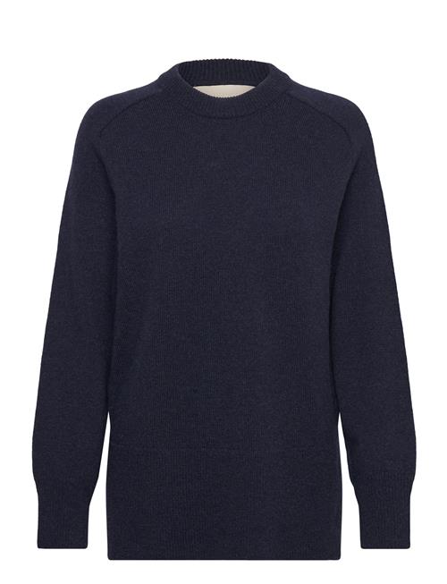 GANT Herringb Detail C-Neck GANT Navy