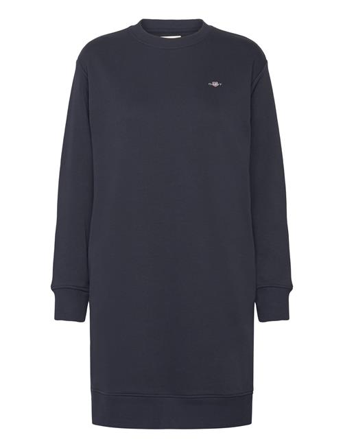 GANT Shield C-Neck Sweat Dress GANT Navy