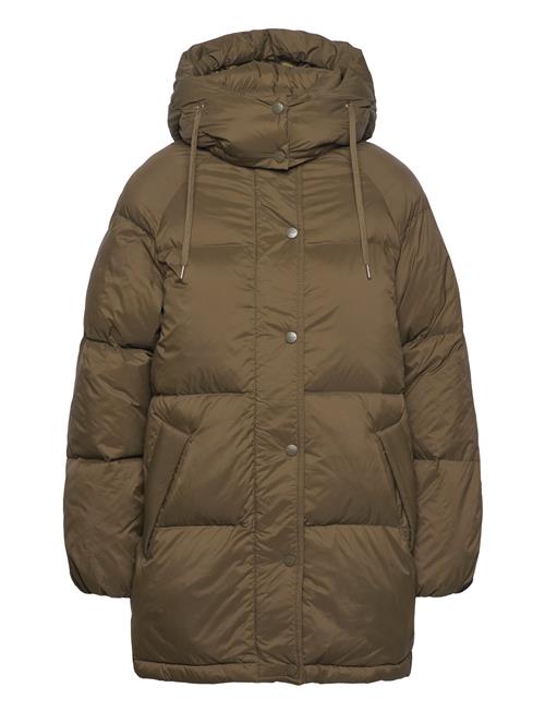 Mid Length Down Jacket GANT Khaki