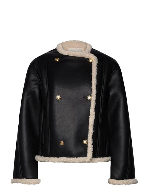 Faux Shearling Short Jacket GANT Black