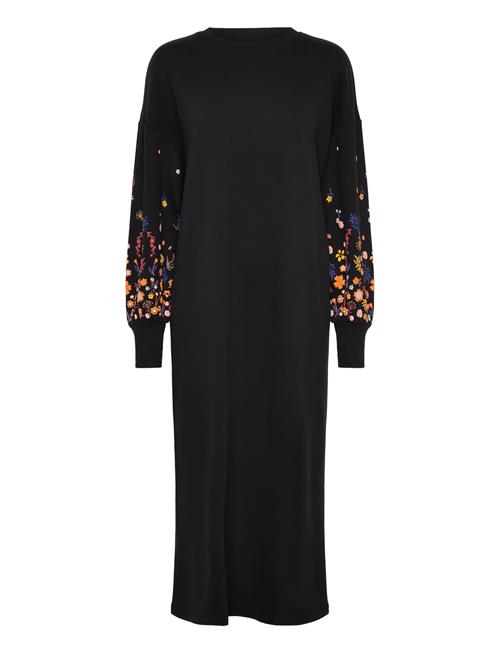 Only Maternity Olmbrooke L/S Long Flower Dress Jrs Only Maternity Black