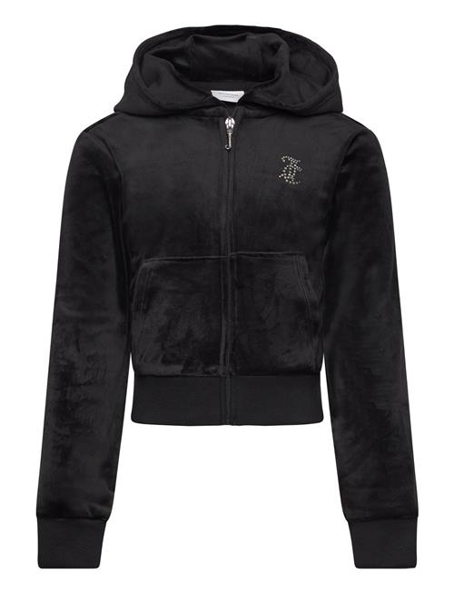 Juicy Couture Jc Diamante Zip Thru Hood Juicy Couture Black