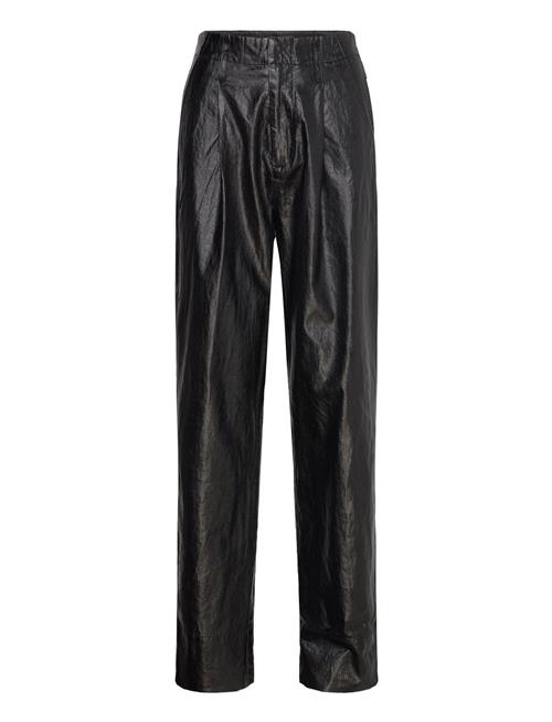 Rabens Saloner Glazed Pleat Pants - Raina Rabens Sal R Black